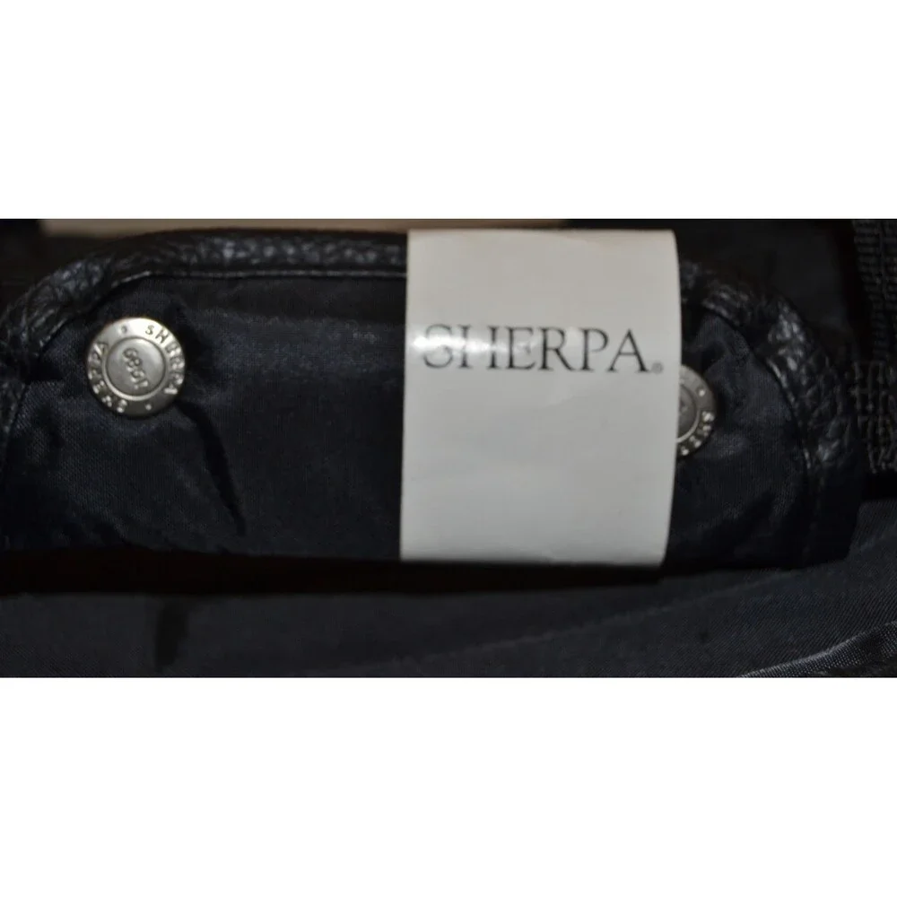 NWT Sherpa Orig Deluxe Pet Carrier XS/S Dog Cat Black Airline Approve $70 MSRP